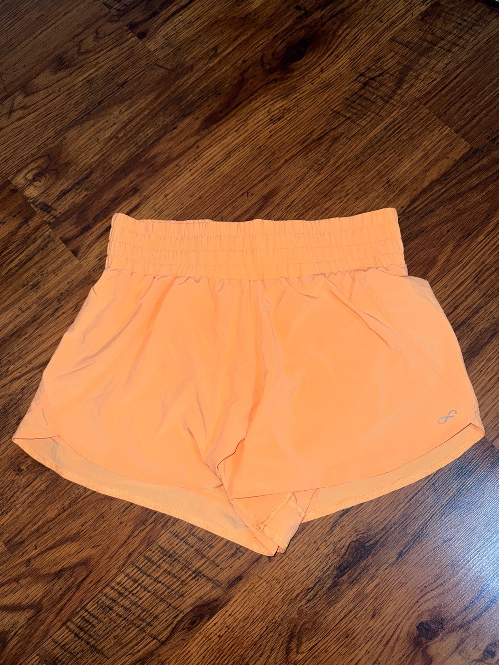 Freely High-Rise Peach Athletic Shorts with Smocked Waistband 5.T